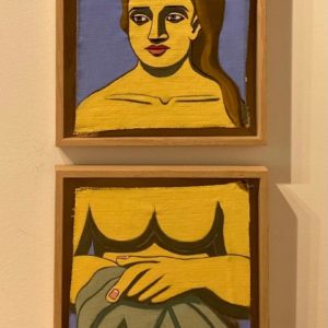 Yellow Bather - Diptych